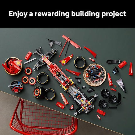 LEGO Technic Ferrari SF-24 F1 Model Car Kit - Building Set for Adults, Ages 18+ with Realistic Features - Gift for Birthdays - Gift for Christmas - 42207