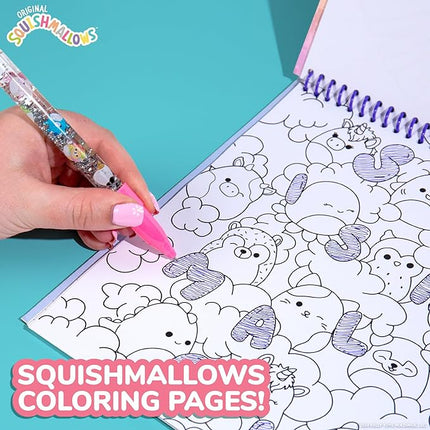 Original Squishmallows Sketchbook, Over 20 Stationery Supplies, Features Squishmallows Scrapbook Stickers, Cam The Cat Fidget Toy, Drawing Paper, Great Kids Craft, Coloring Books for Kids Ages 4-8