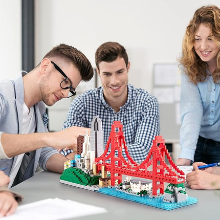 San Francisco Skylines Building Set Model Kit - Engaging Architecture Gift for Kids & Adults, Micro Mini Blocks, 1610pcs+ | Aesthetically Pleasing, Fun & Compact