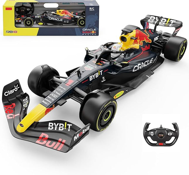 Voltz Toys Authentic Licensed 1:12 F1 RedBull Rb18 Car Remote Control Car - F1 Collection RC car Series for Kids and Adults - 2.4GHz RC Car for Gift (1:12 RedBull Rb18(NO.1))
