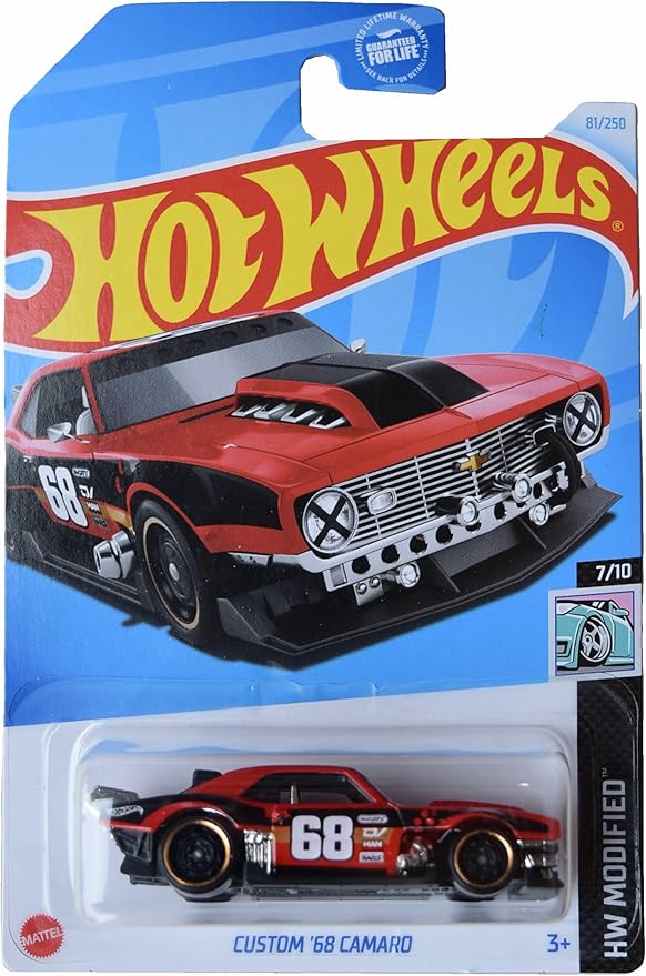 Matchbox Hot Wheels Custom '68 Camaro, HW Modified 7/10 [red/Black] 81/250