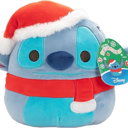 Squishmallows Original 8-Inch Stitch - Lilo & Stitch Movie - Official Jazwares Disney Christmas Plush - Collectible Soft & Squishy Stuffed Animal Toy- Add to Your Squad - Gift for Kids, Girls & Boys