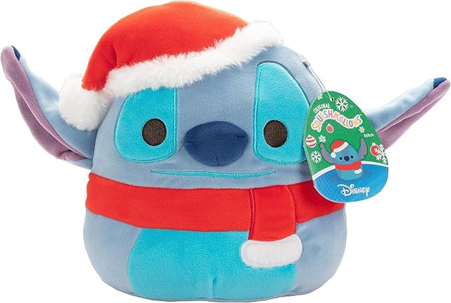 Squishmallows Original 8-Inch Stitch - Lilo & Stitch Movie - Official Jazwares Disney Christmas Plush - Collectible Soft & Squishy Stuffed Animal Toy- Add to Your Squad - Gift for Kids, Girls & Boys