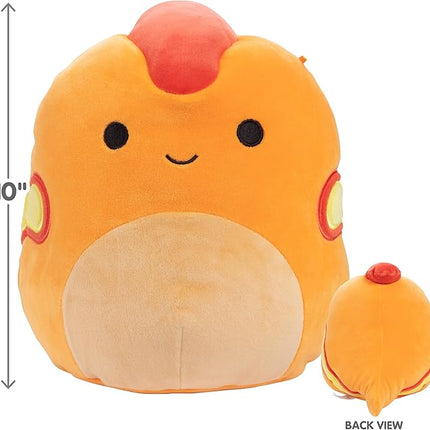 Squishmallows 10-Inch Nichelle The Orange Snake – Soft Plush Snake Stuffed Animal Toy – Official Kellytoy Collectible – Cuddly Reptile Plushie for Kids, Teens & Collectors – Birthday