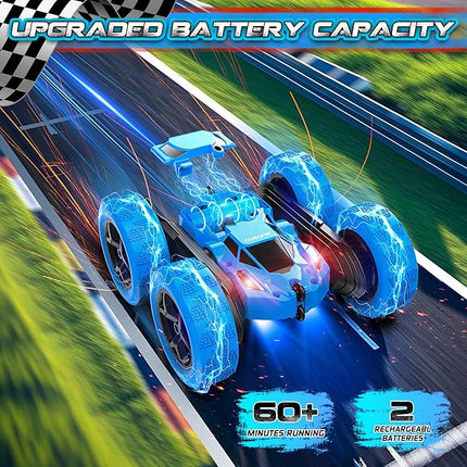 cosone Remote Control Car RC Cars for Kids Toys Rechargeable 360° Rotating 2.4Ghz RC Stunt Car for Kids Birthday Gift for 6 Years Old Boys Toys 6 7 8 9 10 Years Old Boy Gift Ideas