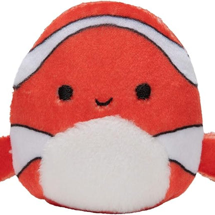 Squishville by Squishmallow Mini Plush Sealife Squad, Six 2” Sea Animals, Irresistebly soft Colorful Plush, Mini Shark, Otter, and Seahorse