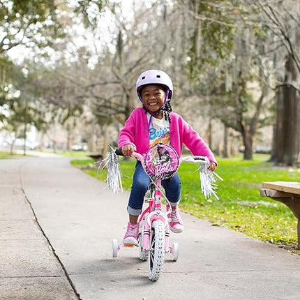 Dynacraft Barbie 12-18 Inch Girls BMX Bike for Age 3-9 Years - Fun and Stylish Design, Sturdy and Durable, Perfect for Kids Learning to Ride, Easy to Assemble, Ideal for Young Riders