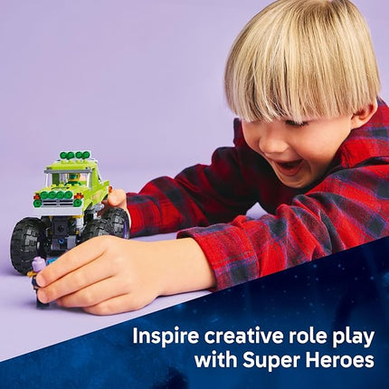 LEGO Marvel The Hulk Truck vs. Thanos - Monster Truck Building Toy for Kids 7+ - Includes Hulk & Thanos Toy Minifigures - Creative Birthday Gift Idea for Girls and Boys - 76312