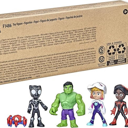 Spidey and his Amazing Friends Marvel Hero Reveal Multipack with Mask-Flip Feature, 4-Inch Action Figure Toys, Kids 3+ (Amazon Exclusive)