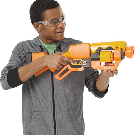 Nerf Roblox Adopt Me!: Bees! Lever Action Dart Blaster, Rotating 8-Dart Drum, 8 Elite Darts, Code to Unlock in-Game Virtual Item