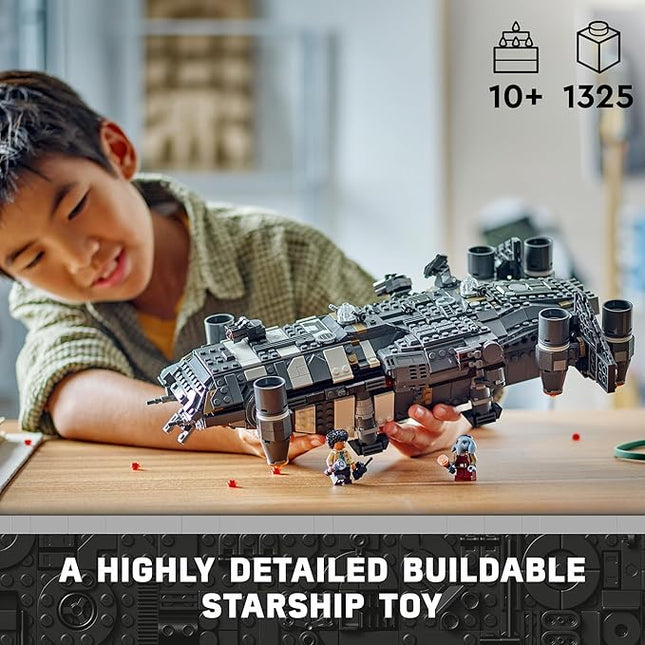 LEGO Star Wars Skeleton Crew The Onyx Cinder Spaceship Toy - Star Wars Building Toy Set for Kids, Boys & Girls, Ages 10+ - Birthday Gift for Fans - 75374