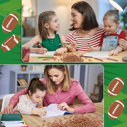 JUNEBRUSHS 150Pcs Sports Ball Mini Erasers, Football Erasers for Kids Bulk Novelty Pencil Erasers for Student Classroom Prizes, Homework Rewards Gifts Party Favors