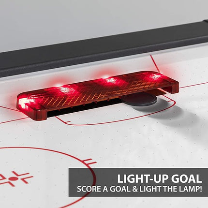 NHL 84" Air Hockey Tables - New York Rangers, Boston Bruins, Detroit Red Wings - Wrap-Around Goal; LED Scoring; 4 Pucks & Pushers