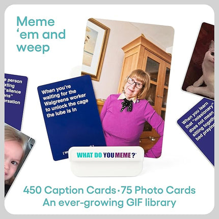 WHAT DO YOU MEME? Core Game (New Edition) Now Including GIF's by Relatable, The Essential Adult Party Game for Meme Lovers Now with Refreshed Content, Great for Adult Games for Game Night