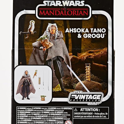 STAR WARS The Vintage Collection Ahsoka Tano and Grogu Deluxe Action Figure Set, 8 Pieces