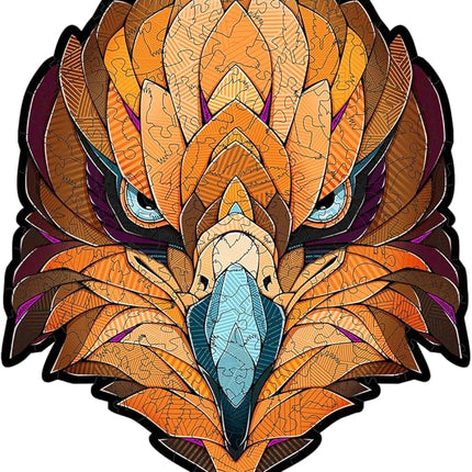 Eco-Wood-Art Wooden Puzzle - Eagle S | Majestic Bird Jigsaw Puzzle for Adults | 3D Eagle Decor | 120 Intricate Pieces | Eco-Friendly Home Decor Gift