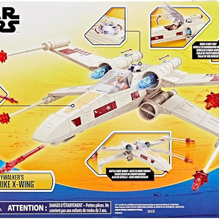 STAR WARS Epic World of Action Luke Skywalker's Force Strike X-Wing, 4-Inch Scale Action Figure & Vehicle, Toys for Boys & Girls Ages 4+