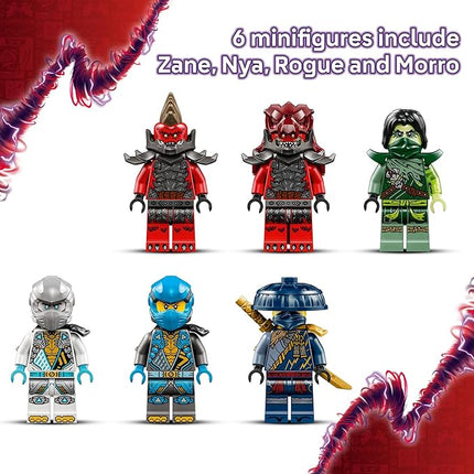 LEGO NINJAGO Dragonian Storm Village Toy Building Set - Pretend Play Playset for Kids, Boys and Girls, Ages 7+ - Spinner Toy with 6 Ninja Toy Minifigures - Gift Idea for Birthdays - 71841