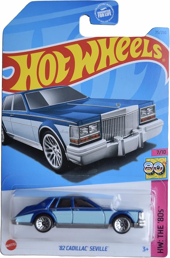 Hot Wheels '82 Cadillac Seville, HW The '80s 7/10 [Blue] 75/250