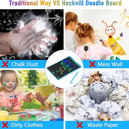 Hockvill LCD Writing Tablet for Children 8.8 Inch, Toys for Girls Boys Drawing Pad for 3 4 5 6 7 Year Old Kids Toys, Children’s Day Valentines Gift for Kids, Toddler Doodle Board Travel Essentials