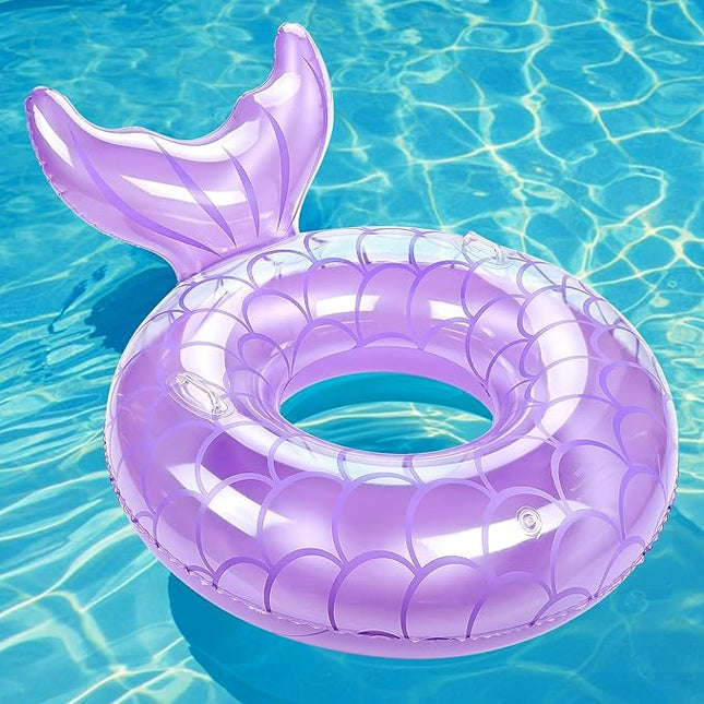 MoKo Inflatable Swimming Ring, Cute Pool Float Tube Decorations Swim Tubes Outdoor Pool Beach Water Floats Party Supplies Floaties