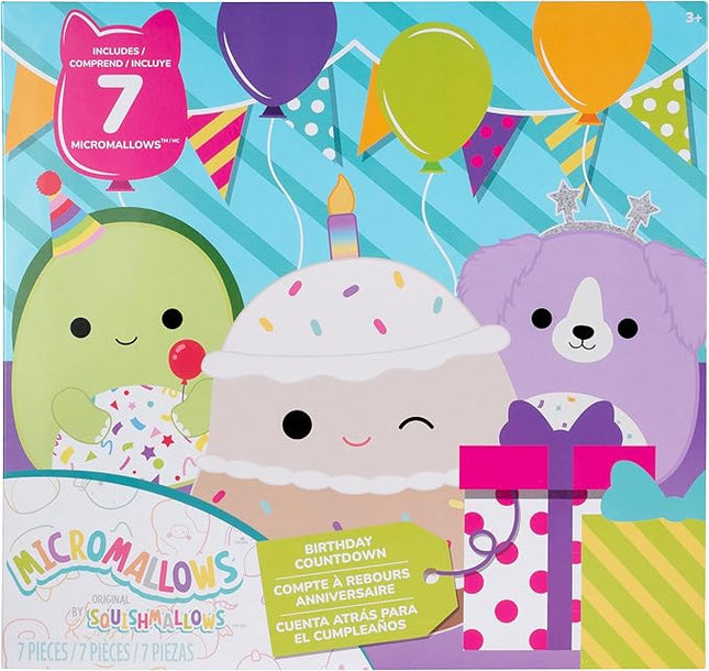 Squishmallows Original Micromallows Plush Birthday Countdown 7-Pack