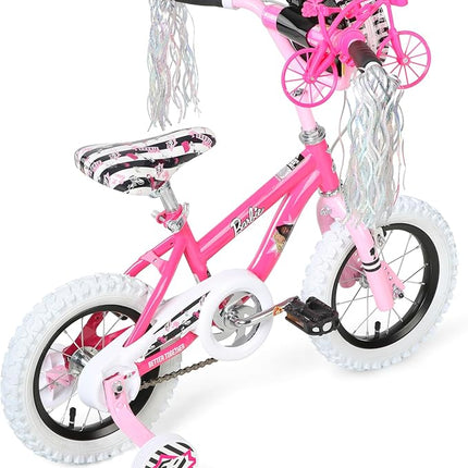 Dynacraft Barbie 12-18 Inch Girls BMX Bike for Age 3-9 Years - Fun and Stylish Design, Sturdy and Durable, Perfect for Kids Learning to Ride, Easy to Assemble, Ideal for Young Riders