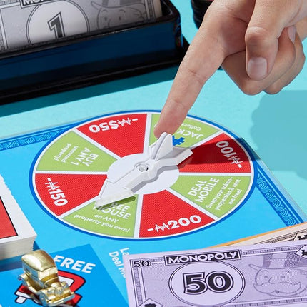 Monopoly Free Parking Jackpot Expansion | Add More Fun to Classic Monopoly Game and Play Faster | Ages 8+ | 2-6 Players | 40 Mins. | Family Board Games