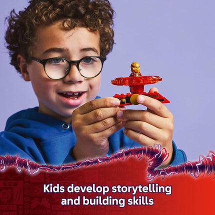 LEGO NINJAGO Kai's Dragon Spinjitzu Spinner - Spinning Blade Battle Building Toy for Kids, Boys and Girls, Ages 6+ - with 2 Minifigures - Gift Idea for Birthdays - 71823