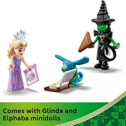 LEGO Wicked Emerald City & Kiamo Ko Castle Building Toy - Elphaba & Glinda Toy Figures, 2 Buildable Playsets, & Flying Monkey Minifigure for Kids, Ages 9+ - Wicked Merch Gift for Girls & Boys - 75689