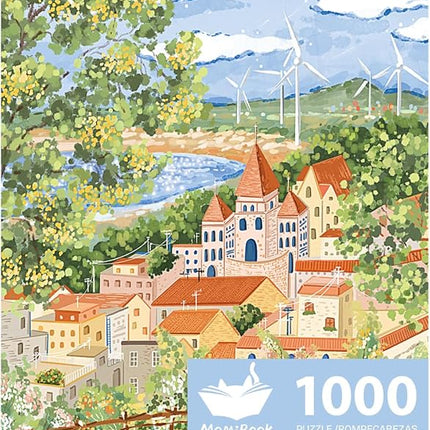 MOMIBOOK Puzzles for Adults 1000 Pieces Jigsaw Puzzles of Go for A Walk, Painting Image Difficult Challenging Hard Impossible Puzzle Unique Funny Party Christmas Birthday Gifts