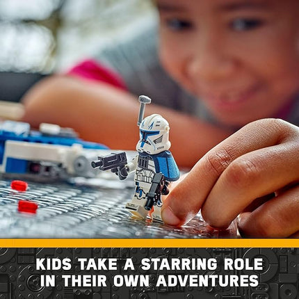 LEGO Star Wars: The Clone Wars Captain Rex Y-Wing Microfighter Building Set, Collectible Star Wars Y-Wing Toy for Kids with Captain Rex Minifigure, Star Wars Gift for Boys & Girls Ages 6 and Up, 75391