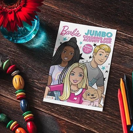 Barbie Coloring Book | Barbie and Ken Coloring Books | Barbie Jumbo Activity Book with Tanner The Dog | Multicolor | Jumbo | Officially Licensed