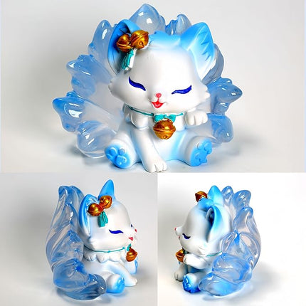 Cute Nine-Tailed Fairy Fox Mystery Box Blind Boxes Random Design Collectible Toy Figures Set for Desk Accessories Christmas Party Gifts Stocking Fillers
