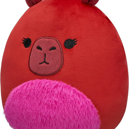 Squishmallows Original 8-Inch Marcia Maroon Capybara - Official Jazwares Plush (Little)