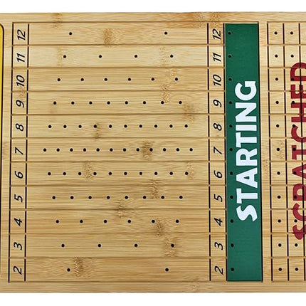 Metal Horse Race Board Game Set with Horse Racing Thick & Solid Wood Game Board(16”/Natural),11 Luxurious with 4Antique(Gold,Silver,Red Cooper&Bronze) Metal Craft Horses, Dice&Cards (HR-M554)