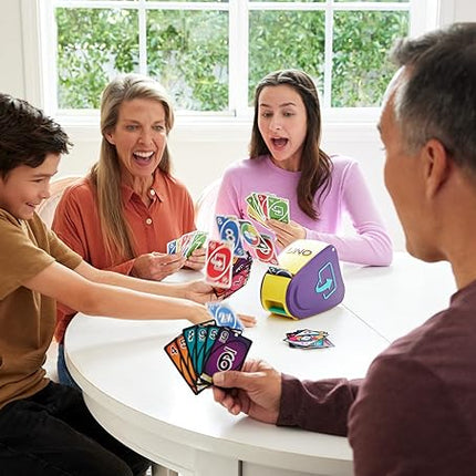 Mattel Games UNO Flip Attack Card Game for Kids, Adults & Family Nights, Combines UNO Flip & Attack in One Game