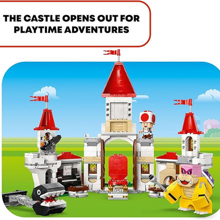 LEGO Super Mario Battle with Roy at Peach’s Castle, Nintendo Character Mario Toy for Kids, Castle Toy & Adventure Set, Super Mario Gift for Girls, Boys & Gamers Ages 7 and up, 71435
