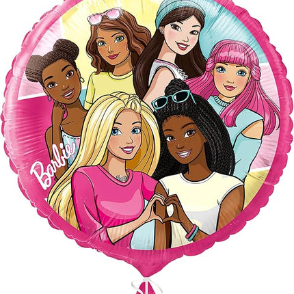 Unique Barbie Multicolor Foil Balloon - 18'', 1 Count | Vibrant & Fun Party Décor