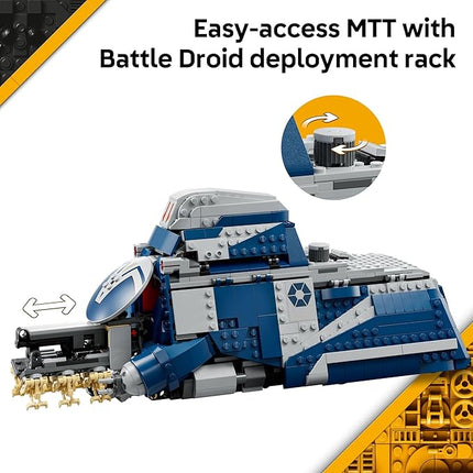 LEGO Star Wars: The Clone Wars Battle of Felucia Separatist MTT Building Toy for Kids - Building Blocks for Pretend Play or Room Decor - Collectible Gift Idea for Boys & Girls, Ages 9+ - 75435