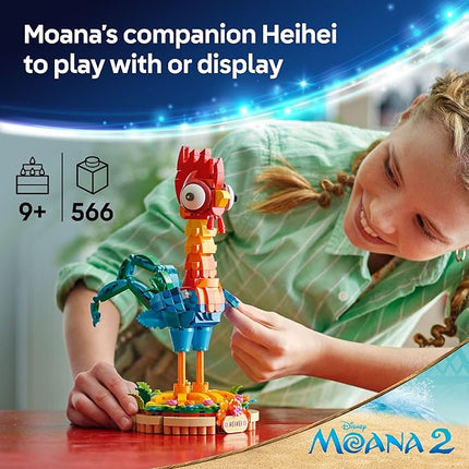 LEGO Disney Moana 2 Heihei - Building Toy for Kids, Girls & Boys, Ages 9+ - Gift for Birthdays - Moana & Disney Toy for Fans - 43272