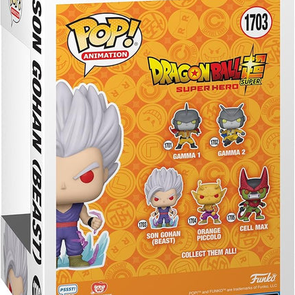 Funko Pop! Animation: Dragon Ball Super: Super Hero - Son Gohan (Beast) with Chase, (Style May Vary)