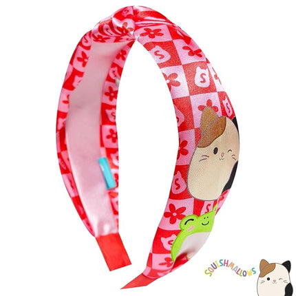 LUV HER Licensed Squishmallows Knotted Headband - Thick Headbands For Girls - One Size Fit All - Hair Accessories For Her Ages 8+