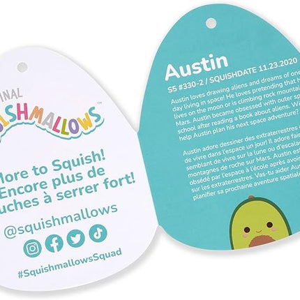 Squishmallows Original 5-Inch Austin Avocado - Official Jazwares Plush