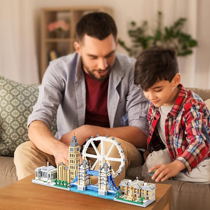 London Skyline Architecture Miniature Building Block Set, Architecture Series Model Toy, Present for Adults and Children (3430 Pieces)