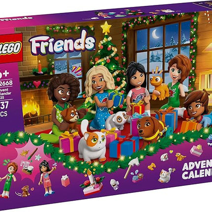 Lego 42668 Friends Advent Calendar 2025 Toy Birthday Present Blocks Educational Girls Boys Children 6 7 8 9 Years Old Vehicles Cars Disney Merchandise Christmas