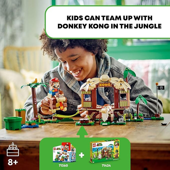 LEGO Super Mario Donkey Kong's Tree House Expansion Set - Building Toys for Boys & Girls, Ages 8+ Years - Pretend Play Toy Figures & Playsets - Gifts for Kids - 71424