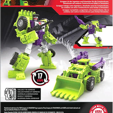 Transformers Toys Studio Series Voyager Class The Movie Constructicon Scrapper, 6.5-inch Converting Action Figure, Robot Toys, 8+