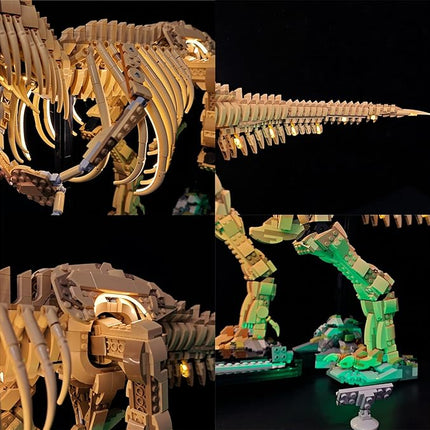 LightGo LED Kit for Lego Jurassic World 76968 Dinosaur Fossils Tyrannosaurus rex | Lighting Only-Bricks Set Not Included (Classic Version)