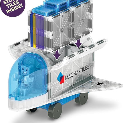MAGNA-TILES Space 32-Piece Magnetic Construction Set, The Original Magnetic Building Brand